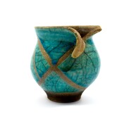 piccolo vaso turchese raku